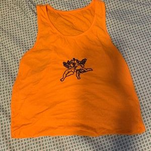 graphic cropped tank